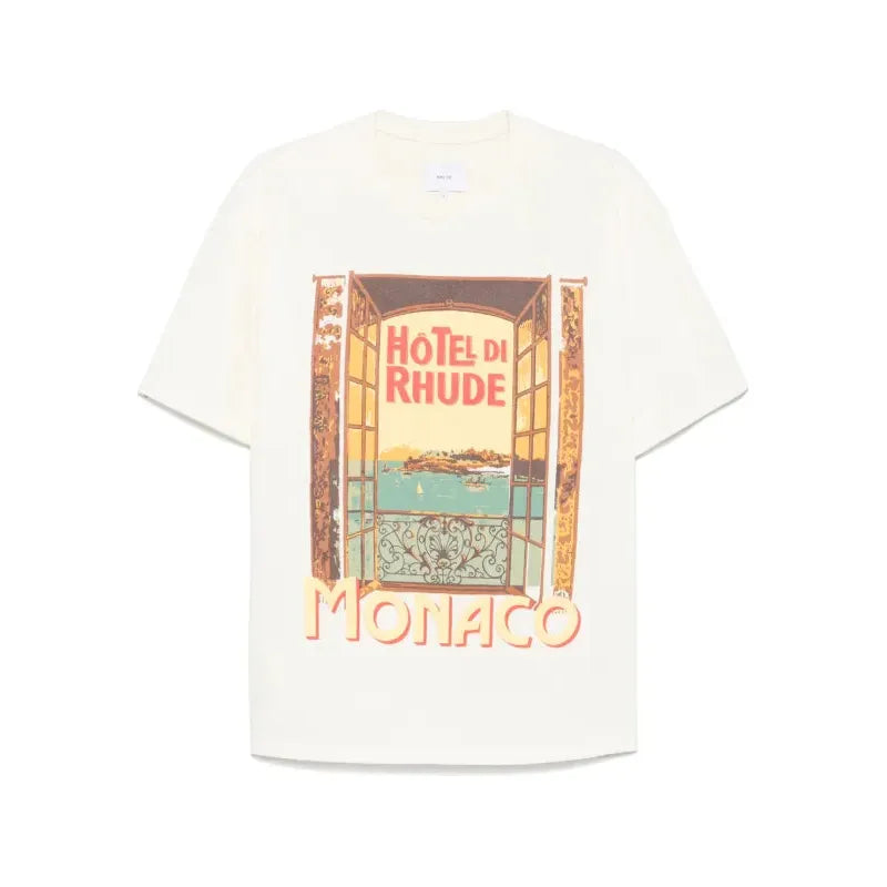 Rhude Hotel di Monaco T-shirt Cream