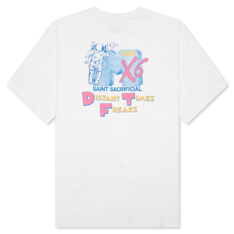 Saint Michael X Sean Witherspoon Astro Distant Times Freaks T-Shirt White