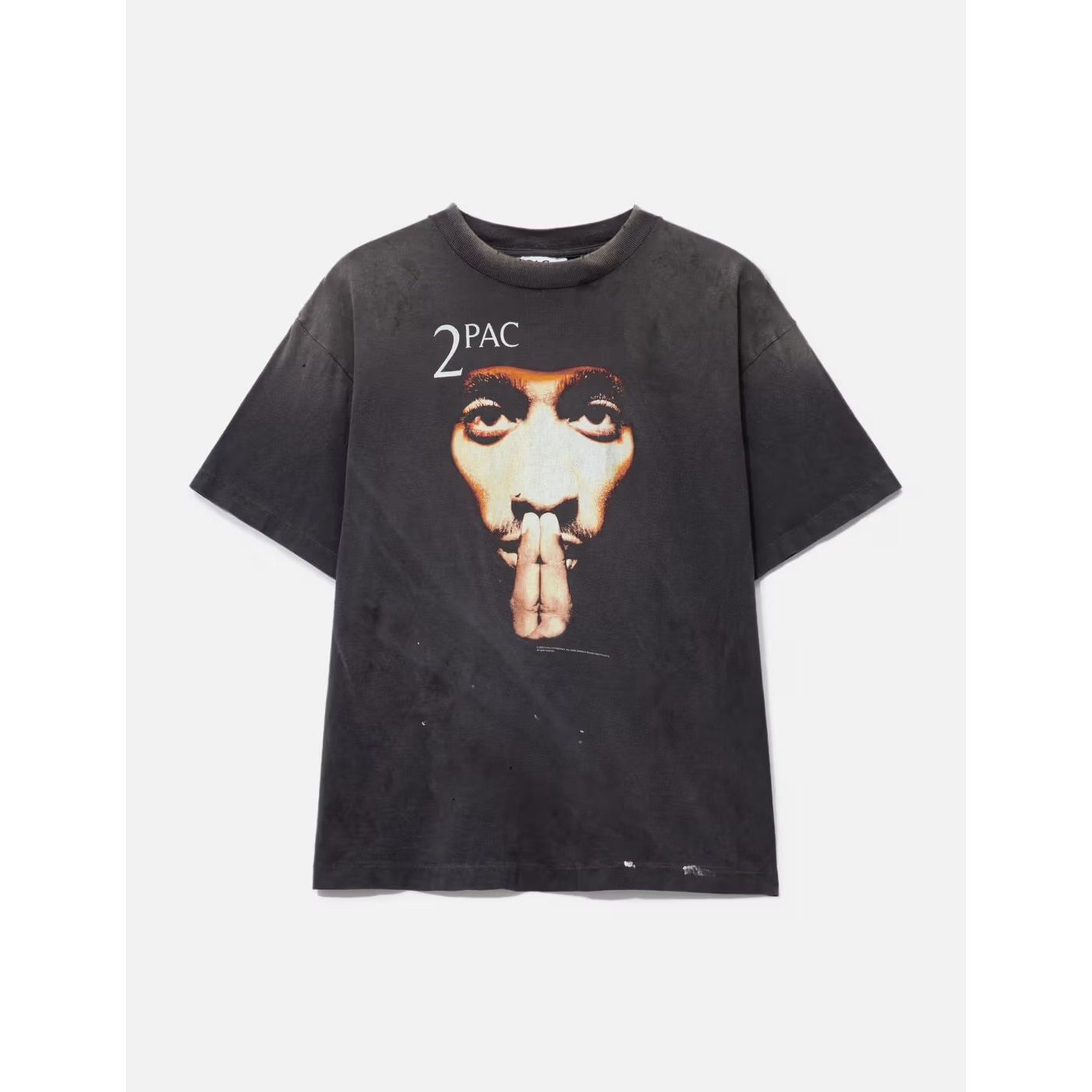 Saint Michael × 2PAC Short Sleeve T-Shirt Black