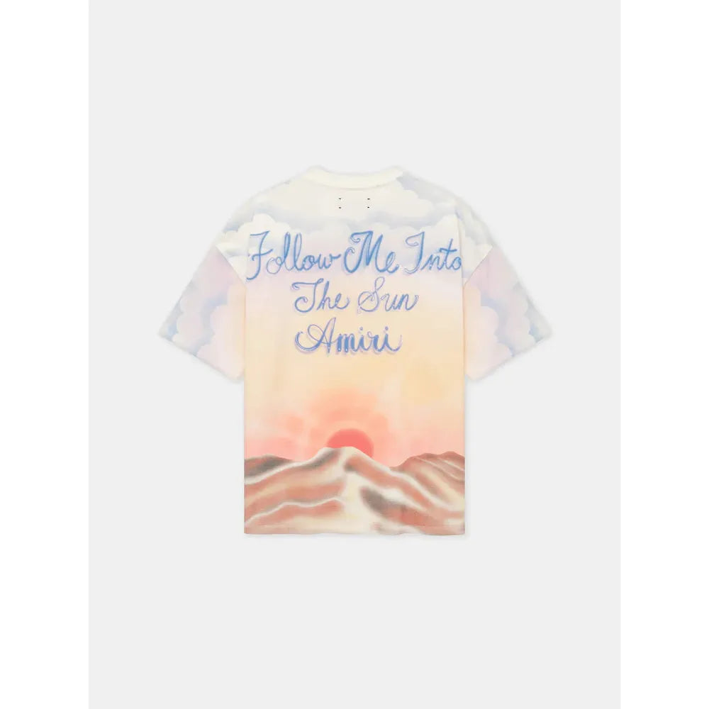 Amiri Follow Me Oversized Tee Ivory