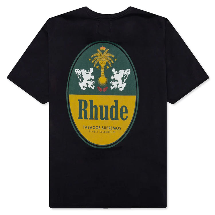 Rhude Tobacco Tee Vintage Black