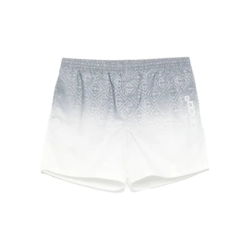 Casablanca White & Gray Printed Swim Shorts