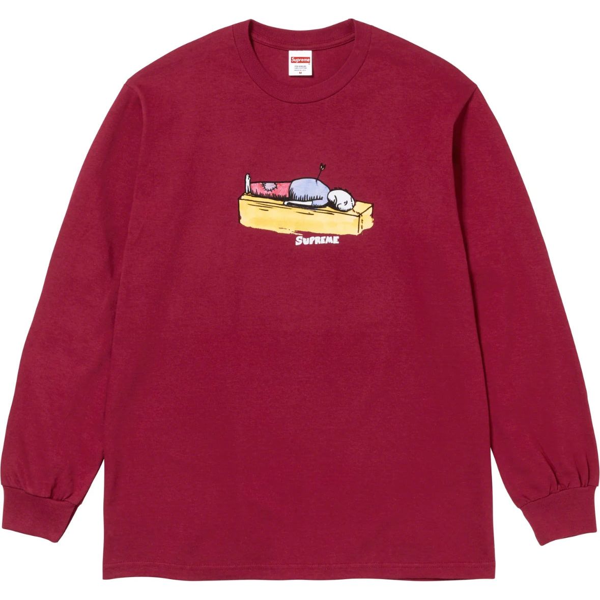 S*preme Neil Blender Arrow L/S Tee ‘Cardinal’