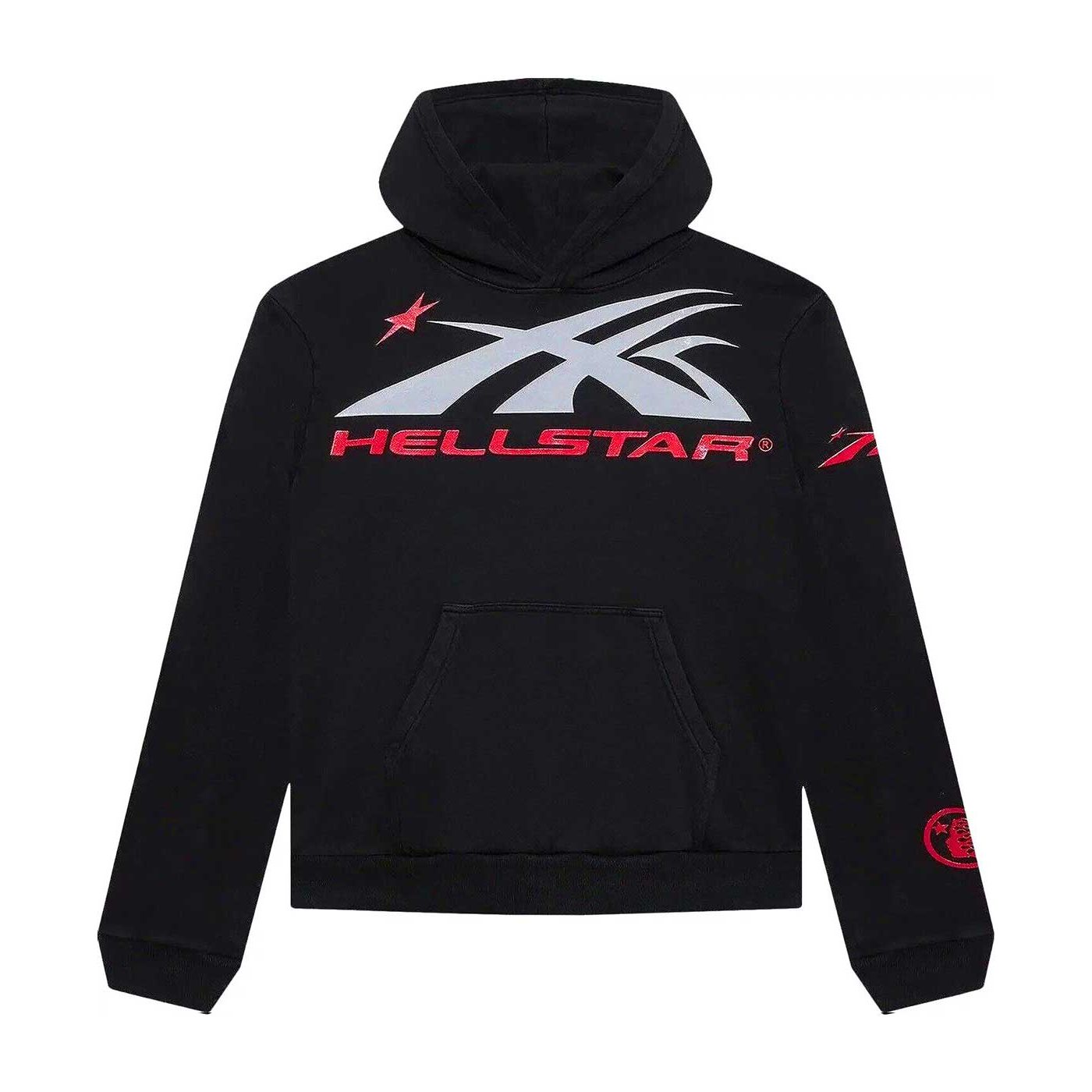 HELLSTAR SPORTS LOGO HOODIE ‘BLACK/RED’