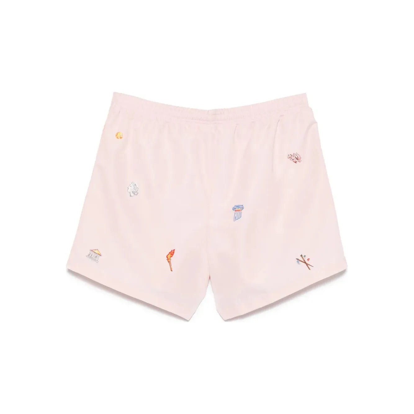 Casablanca Motif-Embroidered Swim Shorts