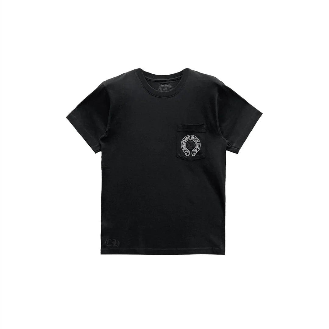 Chrome Hearts Las Vegas Silver Horseshoe Exclusive T-Shirt Black