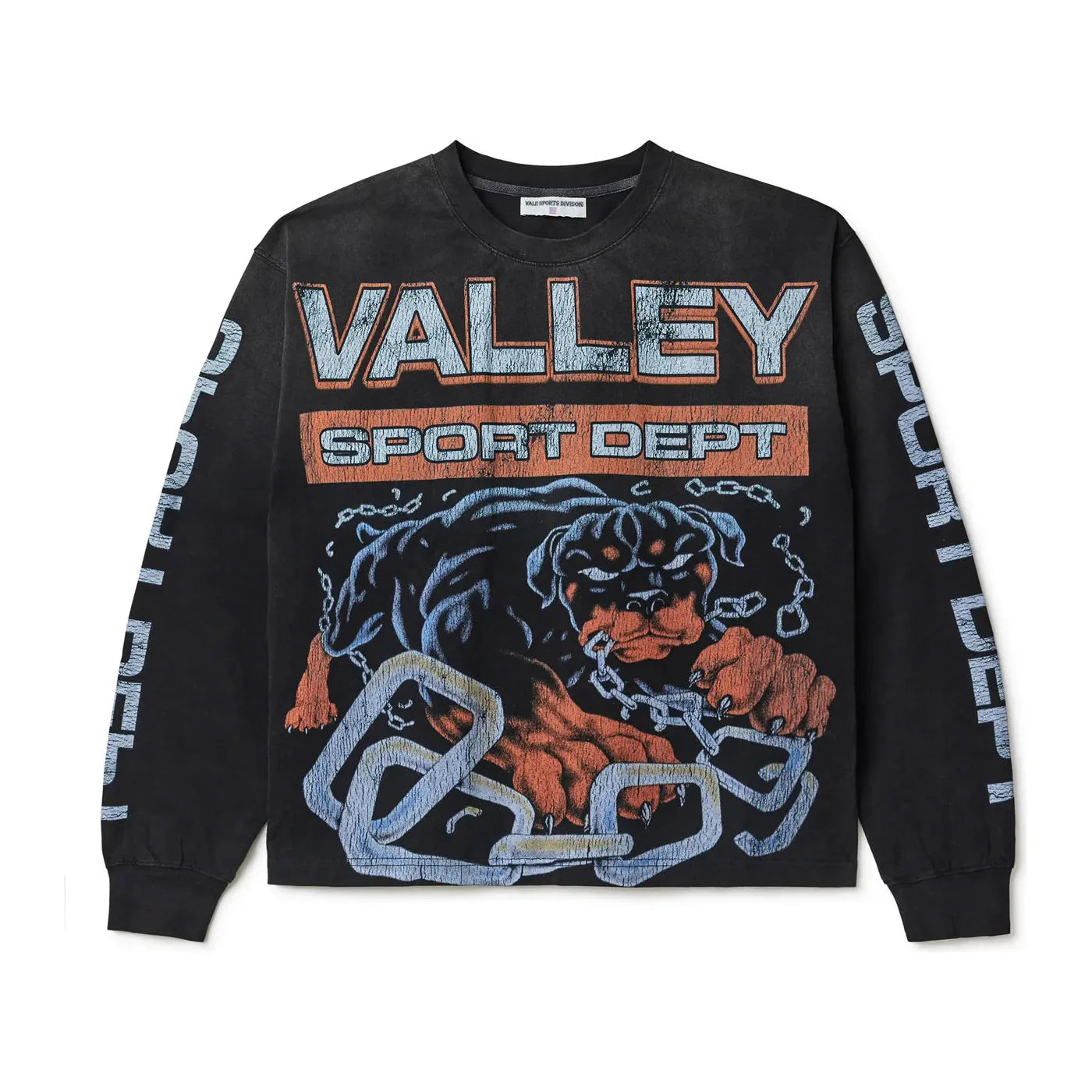 VALE FOREVER BIG DOG SPORT L/S TEE BLACK