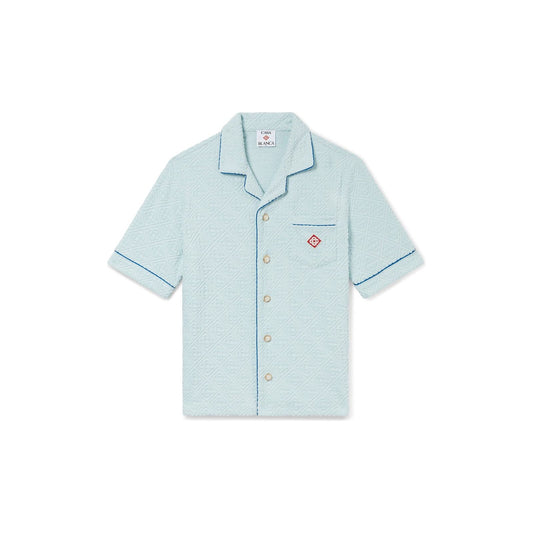 Casablanca Monogram Towelling Shirt Blue