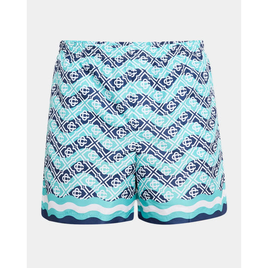 Casablanca Monogram Green Swim Trunks