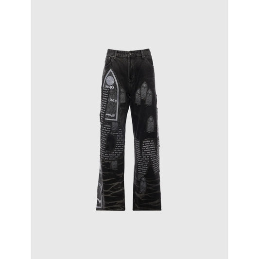Who Decides War Patches Denim Black
