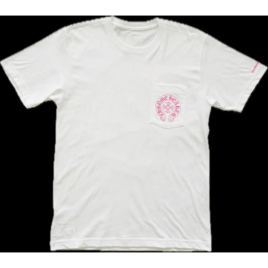 Chrome Hearts Horseshoe Tee White/Pink