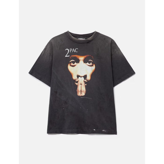 Saint Michael × 2PAC Short Sleeve T-Shirt Black