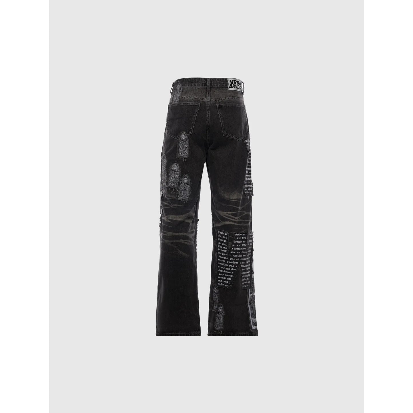 Who Decides War Patches Denim Black