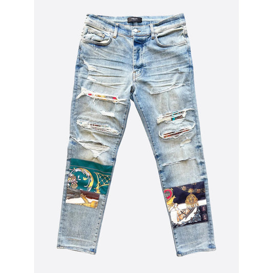 Amiri Scarf Patch Jeans
