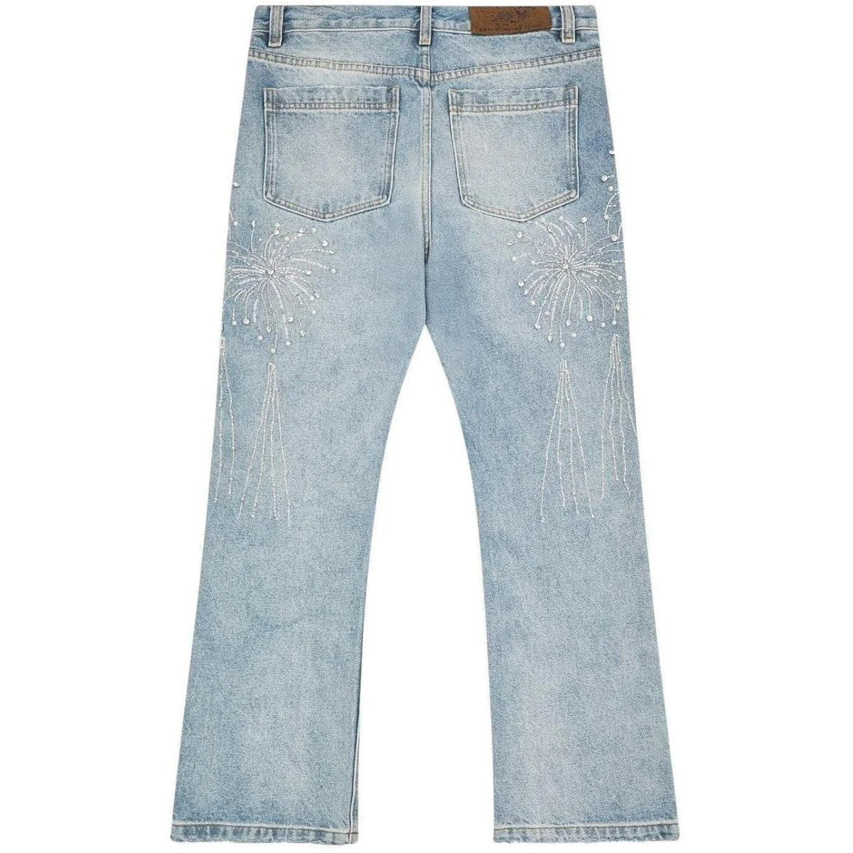 Birth Of Royal Child Firework Denim Jeans Blue