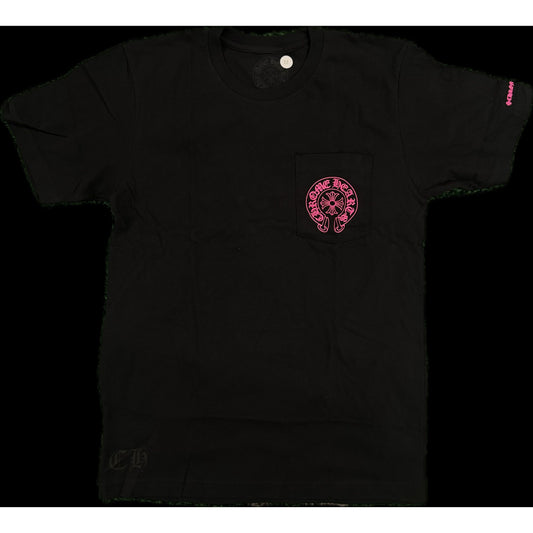 Chrome Hearts Horseshoe Tee Black/Pinck