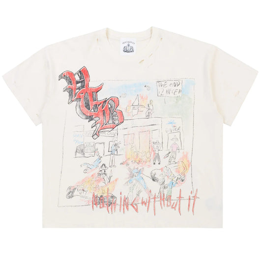 Vertabrae "Riot" Creme T-Shirt