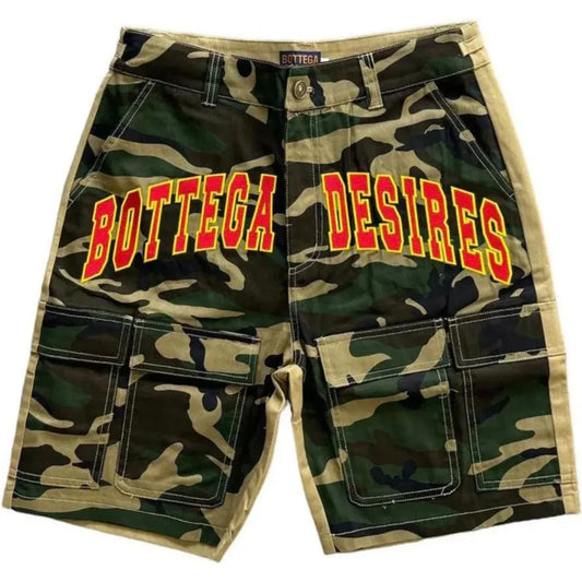 Bottega Desires 'Camo' Cargo Shorts