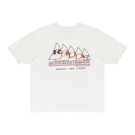 Rhude Regatta Champions T-Shirt Vintage White