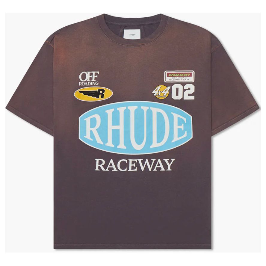 Rhude Raceway Tee Gray/Blue