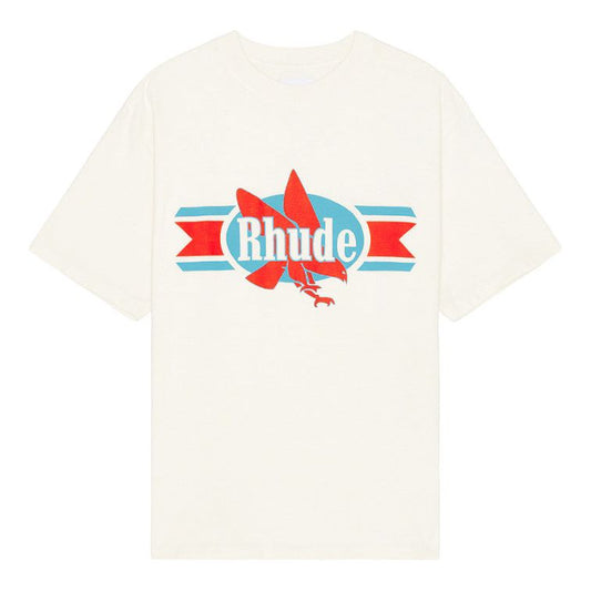 Rhude Chevron Eagle Tee 'Vintage White'