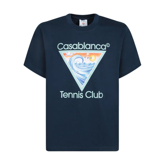 Casablanca tennis club navy shirt