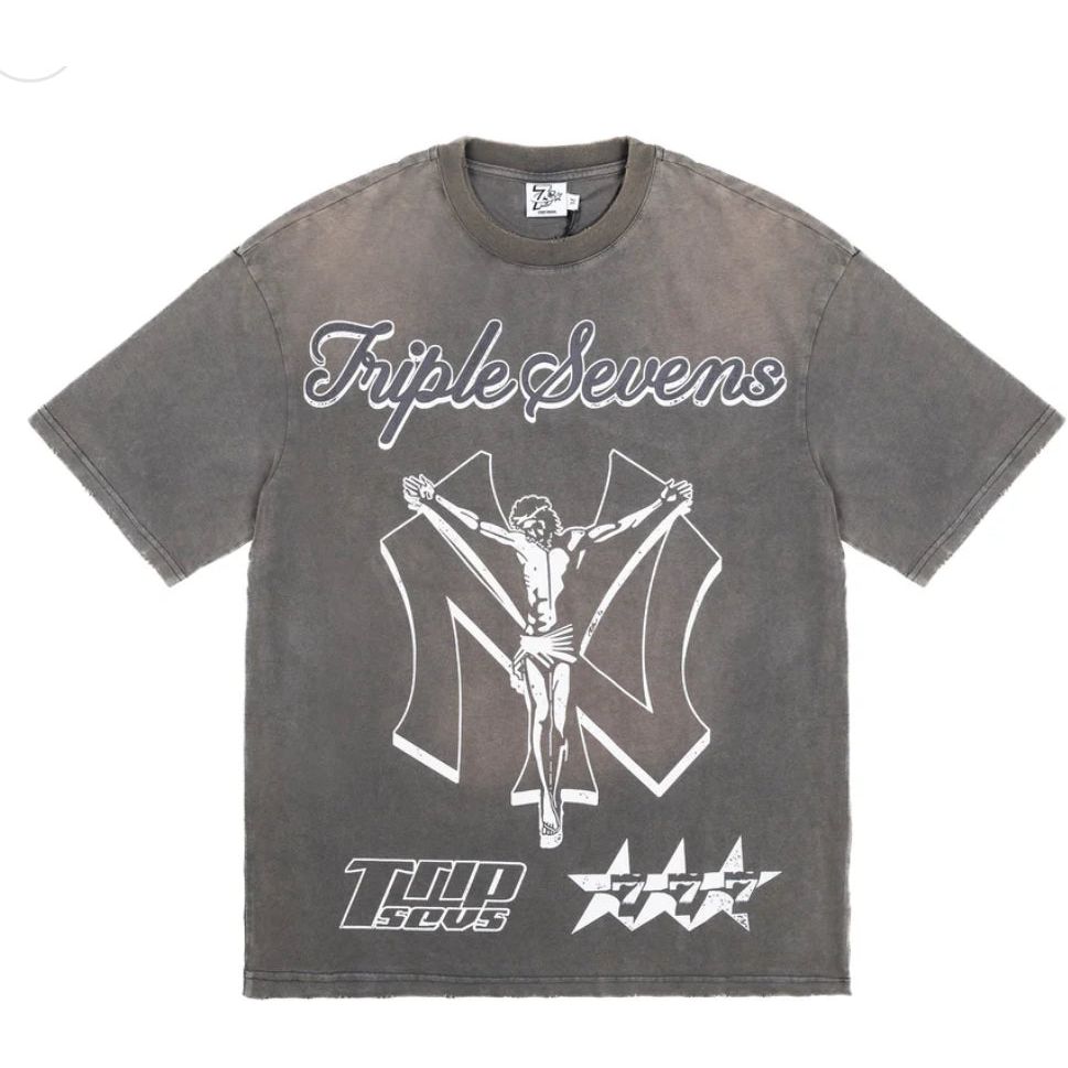 Triple Seven NY Savior Tee Grey