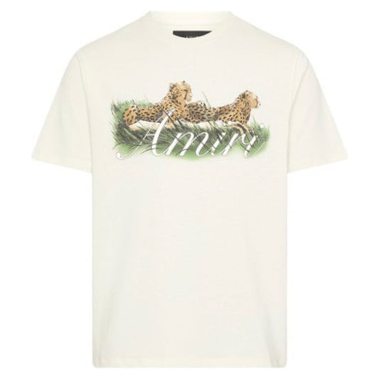 Amiri Cheetah Logo Tee White/Green