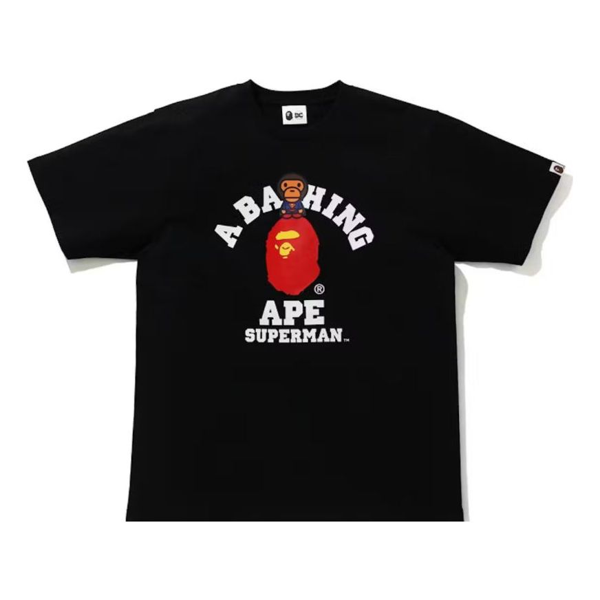 B*pe x DC Baby Milo Superman College Tee