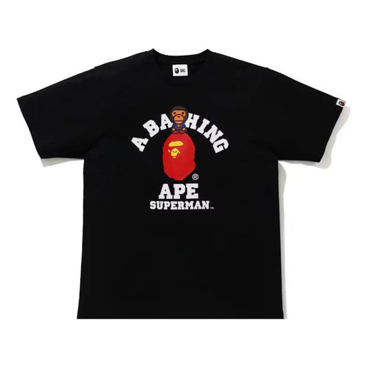 B*pe x DC Baby Milo Superman College Tee