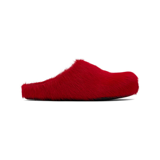 Marni Red Fussbett Sabot Loafers