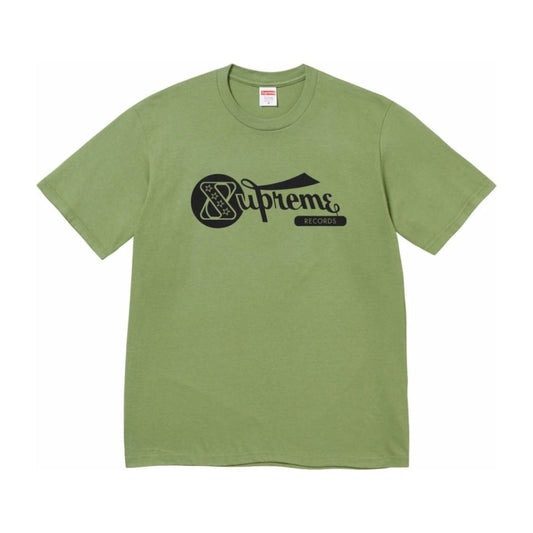 Supreme Records Tee Moss Green