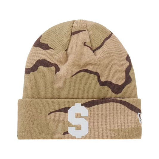 Supreme New Era $ Beanie Desert Camo