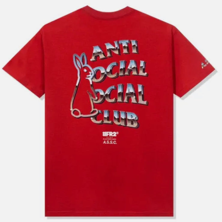 FR2 X ASSC Magnetism Red Tee Mens XXL Dead Stock Anti Social Social Club