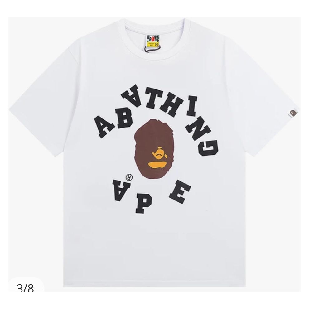 A Bathing Ape Upside Down Scrambled White T-Shirt