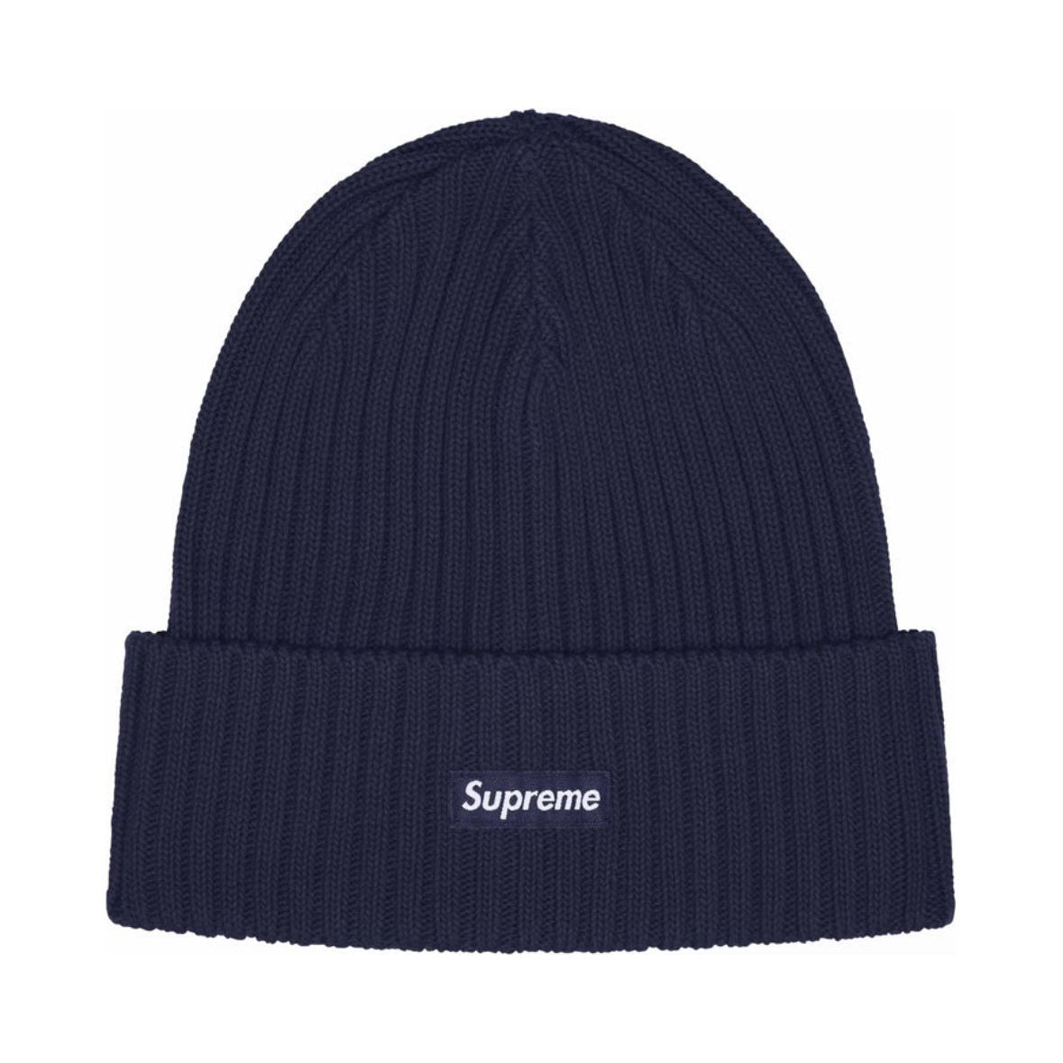 Supreme Overdyed Beanie Navy