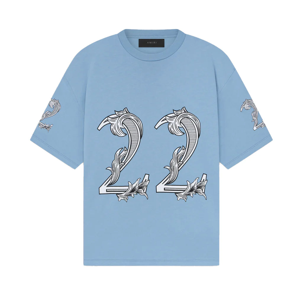 Amiri Oversized 22 Tee Ashley Blue