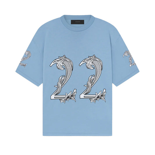 Amiri Oversized 22 Tee Ashley Blue