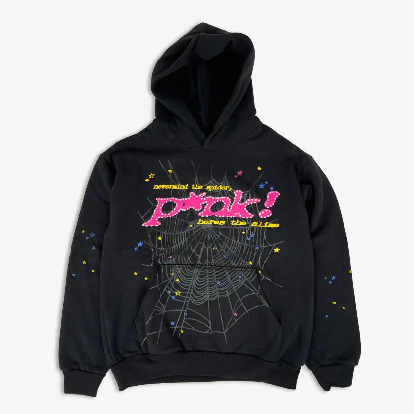 Sp5der Web Worldwide Punk Hoodie Black