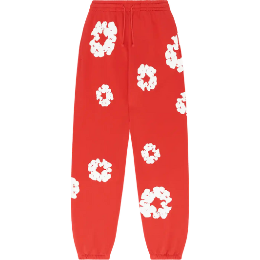 Denim Tears Cotton Wreath Sweatpants Red