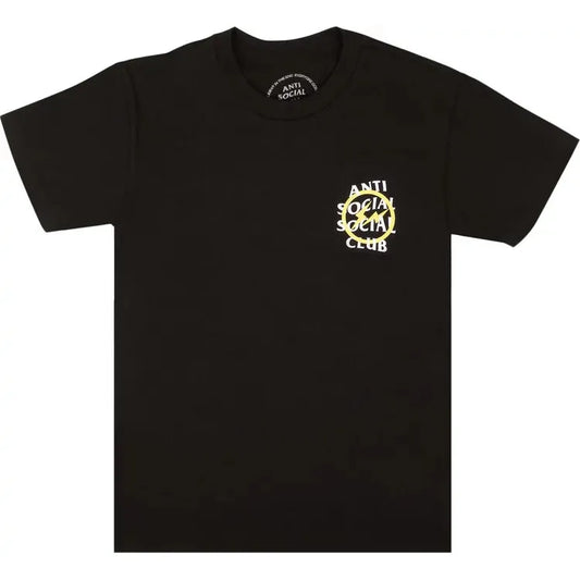 Anti Social Social Club x Fragment Design Yellow Bolt Tee 'Black'