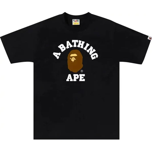 Bape College Tee Black/Brown