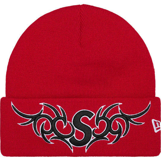 Supreme Tribal S Logo Beanie ‘Red/Black’