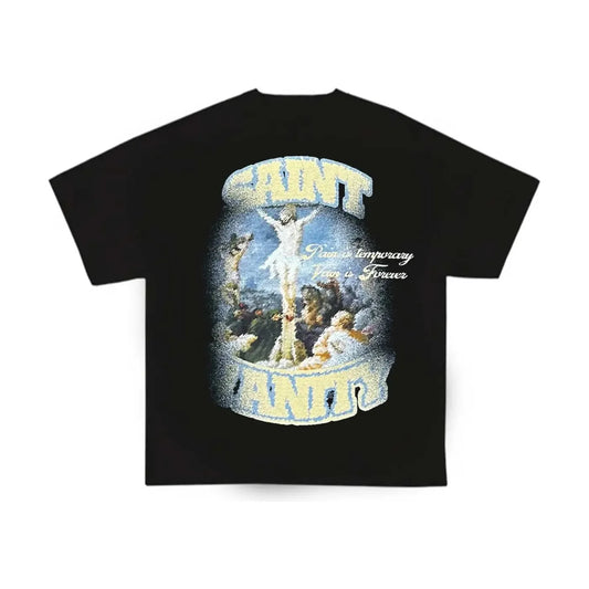 Saint Vanity Blurry Cross Tee Black