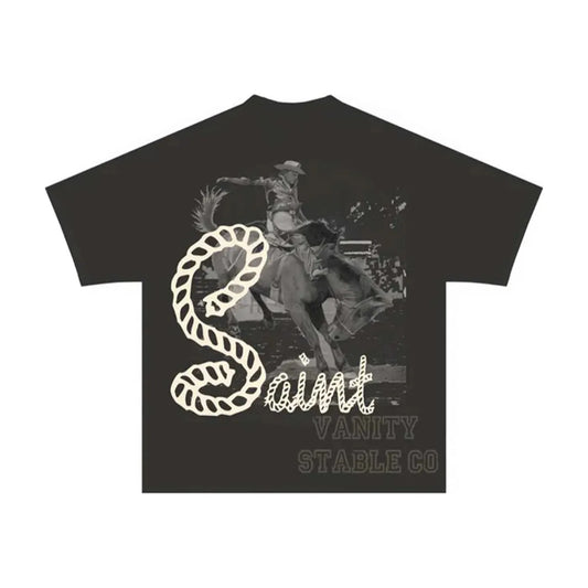 Saint Vanity Stable Tee Faded Black