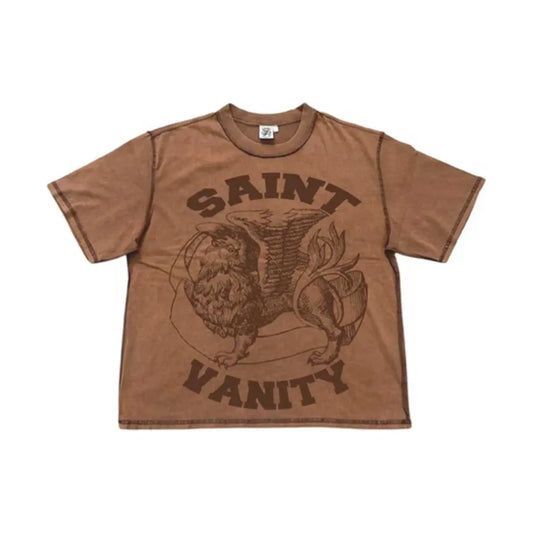 Saint Vanity Griffin Tee Brown