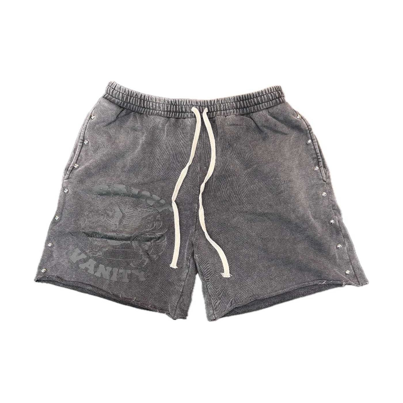 Saint Vanity Terry Shorts Black