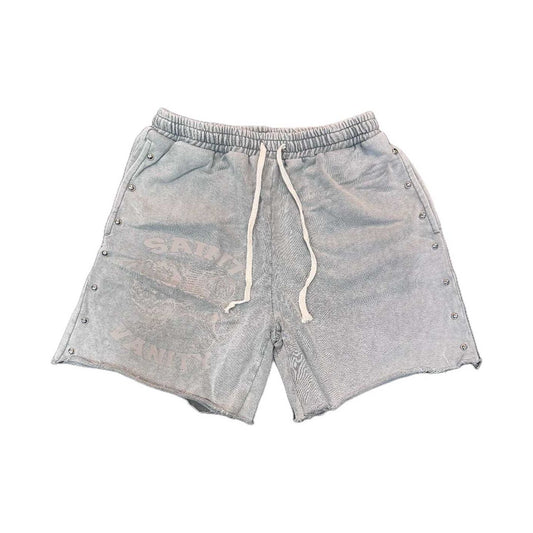 Saint Vanity Terry Shorts Grey