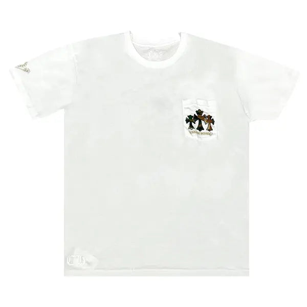 Chrome Hearts Horse Shoe Logo Pocket T-Shirt 'White/Camo'