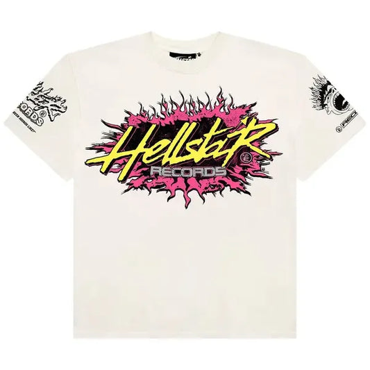 Hellstar Records T-Shirt ‘Cream’